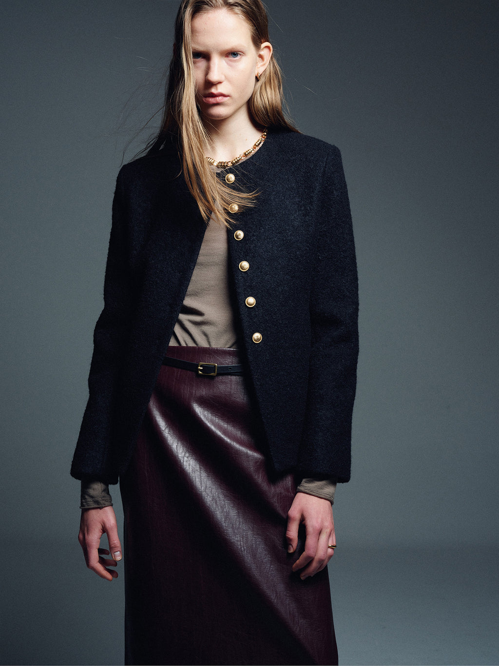 Tonywack - Wool Tweed Jacket (Black) product image 3 | TRAB K-Fashion Australia