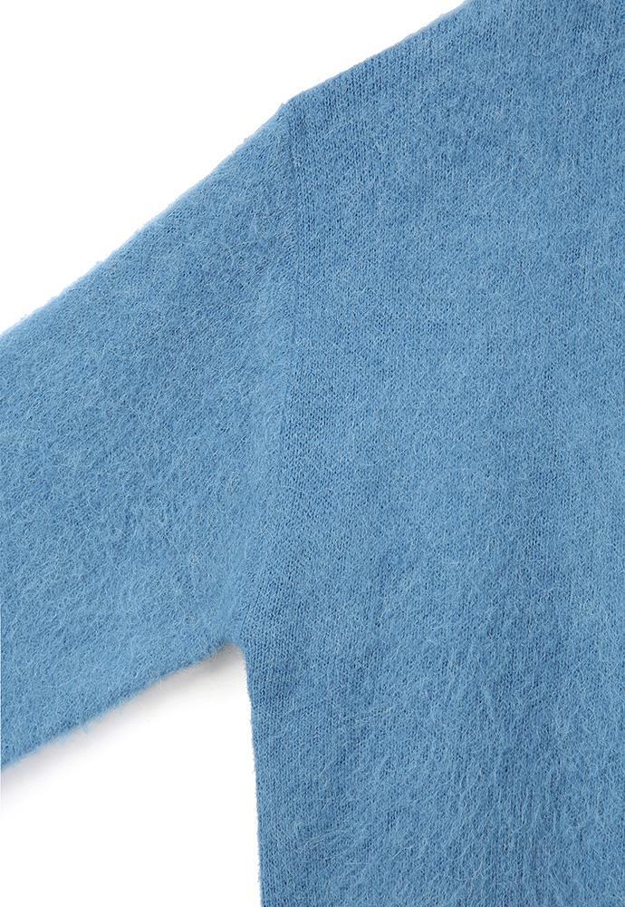 Art if acts - Alpaca Round Neck Cardigan (Dark Blue) product image 8 | TRAB K-Fashion Australia