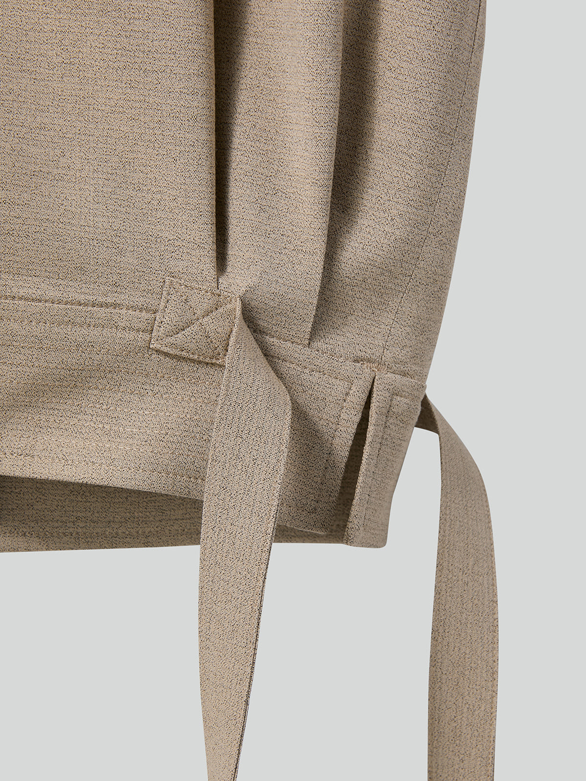 Recto - Draped Scarf Detail Jumper (Sand Beige) product image 9 | TRAB K-Fashion Australia