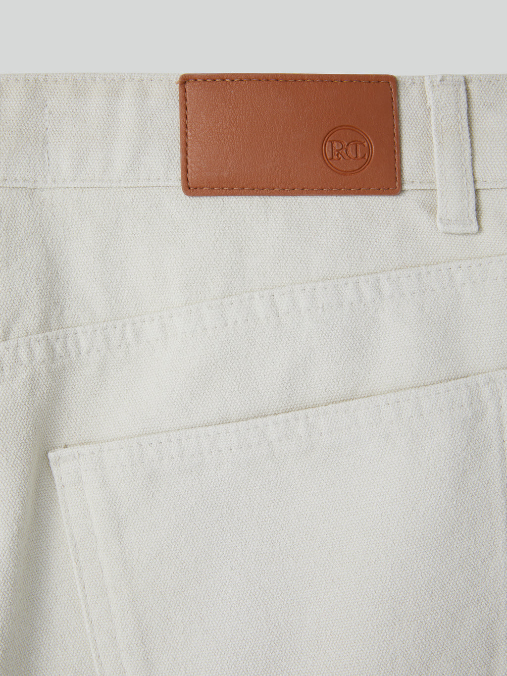 Recto - Painted Detail Curved Denim Pants (Ecru) product image 8 | TRAB K-Fashion Australia