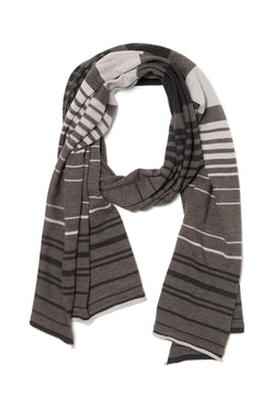 Hatchingroom - Stripe Muffler (Brown) product image 1 | TRAB K-Fashion Australia