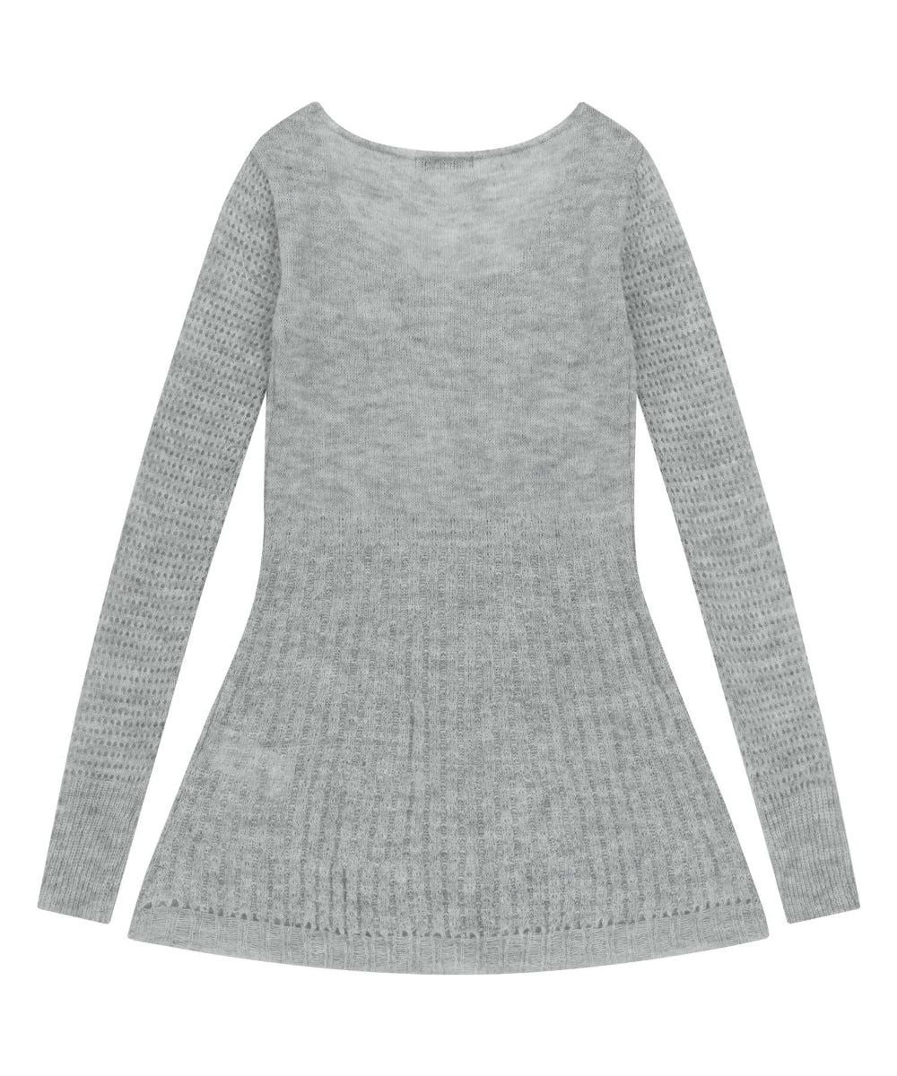 Coyseio - Soft Bell Knit (Light Grey) product image 10 | TRAB K-Fashion Australia