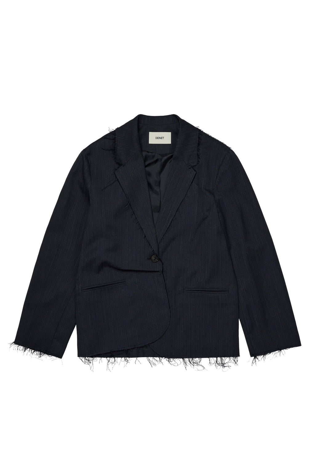 Deinet - Deinet Rough Cut Detail Blazer (Charcoal) product image 1 | TRAB K-Fashion Australia