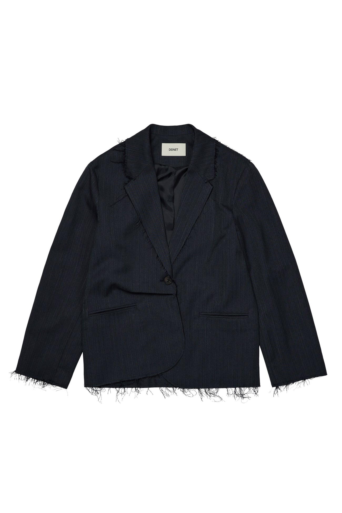 Deinet - Deinet Rough Cut Detail Blazer (Charcoal) product image 1 | TRAB K-Fashion Australia