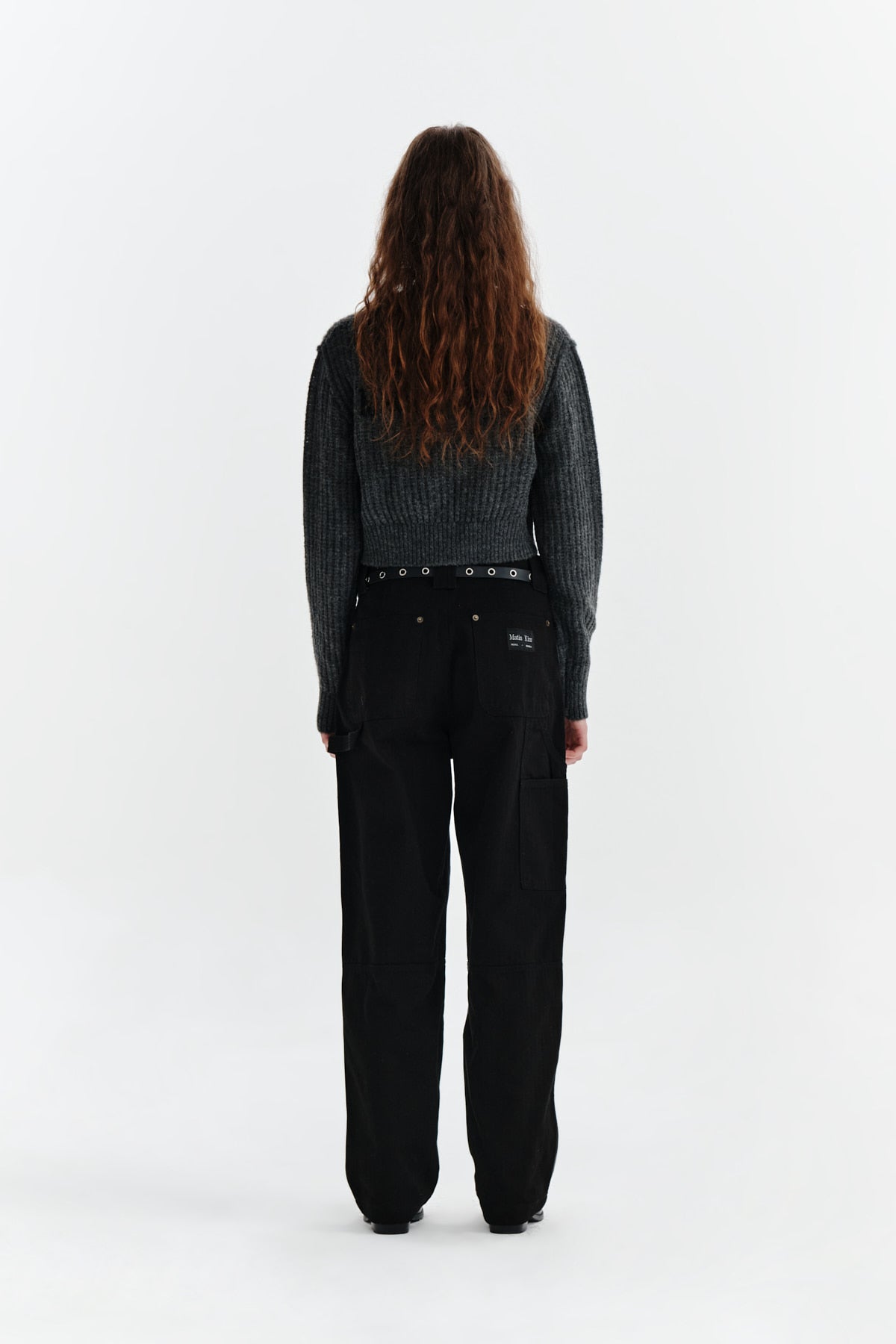 Matin Kim - Double Side Carpenter Denim Pants (Black) product image 7 | TRAB K-Fashion Australia