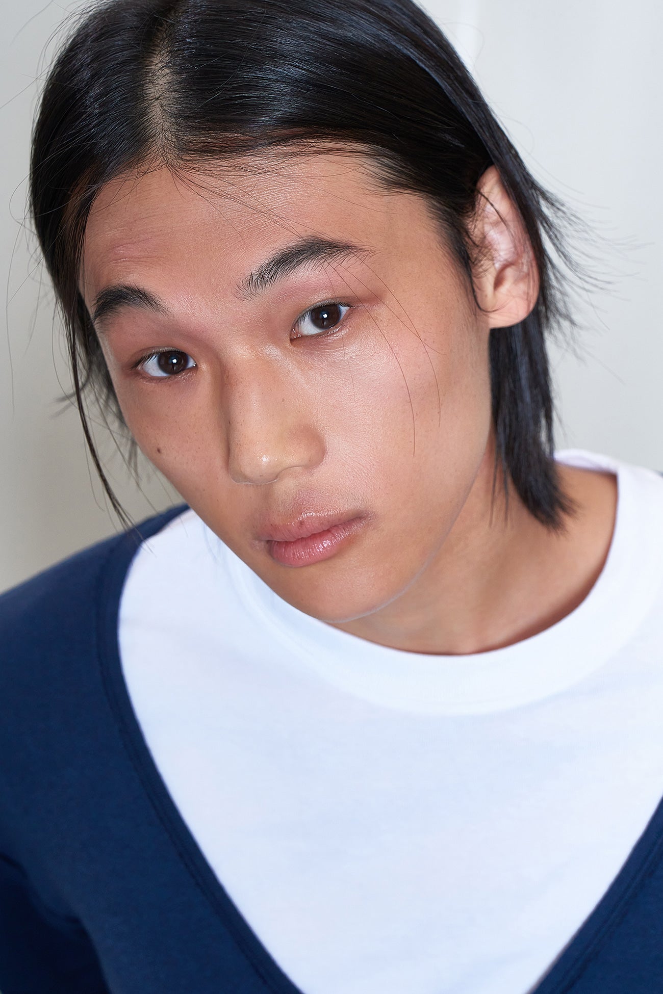 Deinet - Raw V Long Sleeve (Navy) product image 7 | TRAB K-Fashion Australia