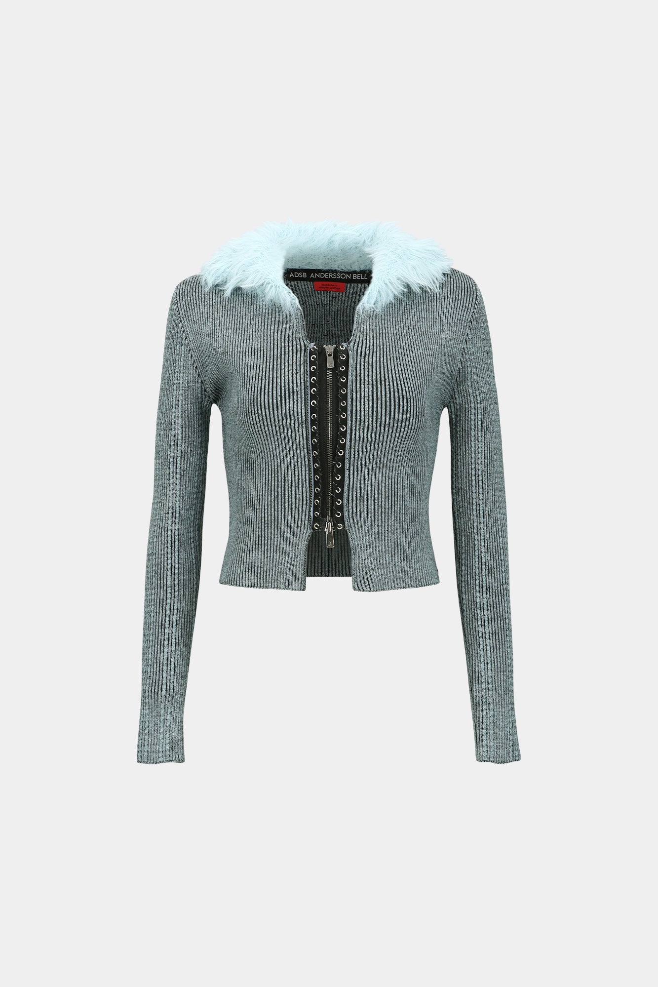 Andersson Bell - Lace-Up Knit Cardigan (Blue) product image 10 | TRAB K-Fashion Australia