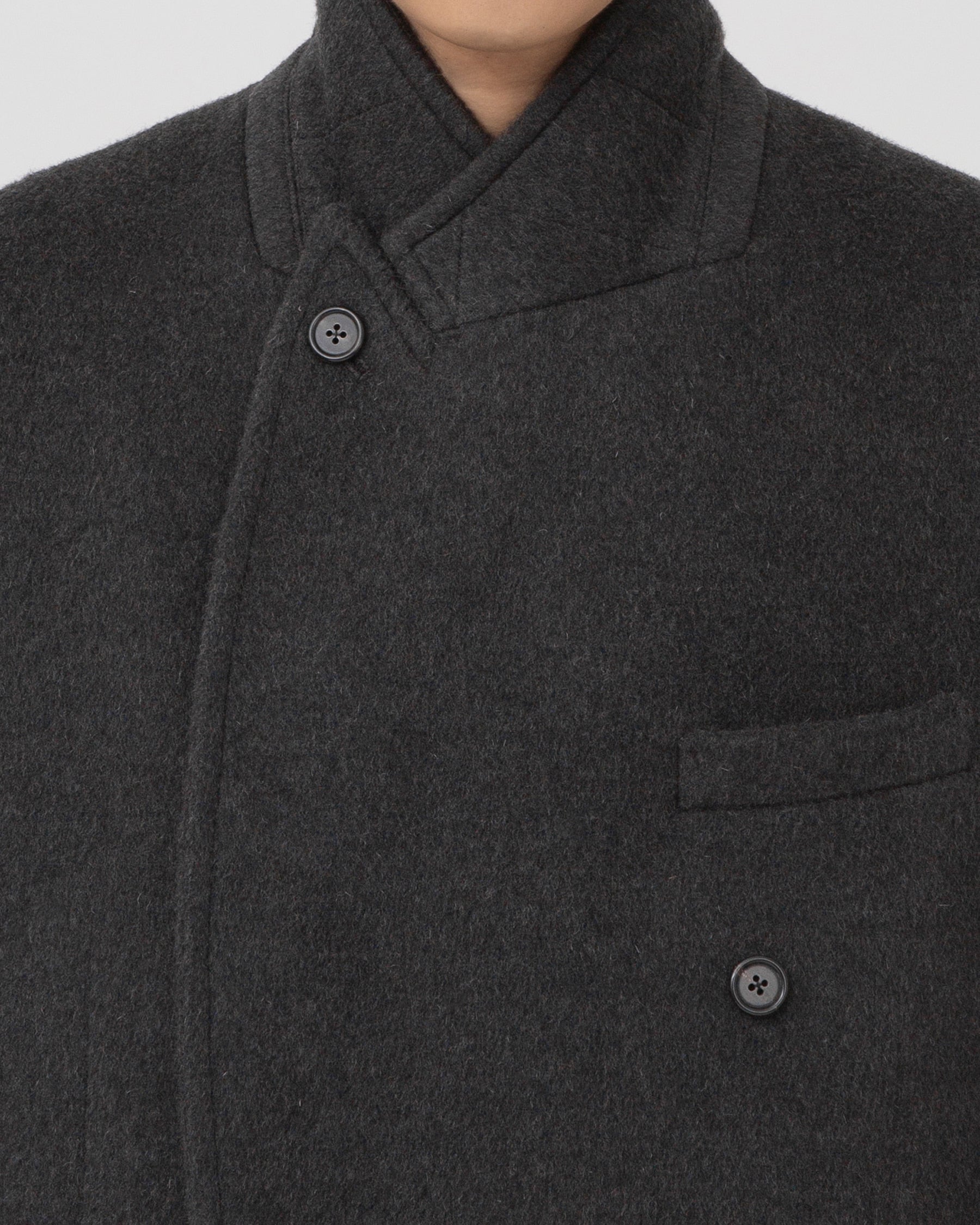 Brownyard - Double Breasted Coat (Charcoal) product image 4 | TRAB K-Fashion Australia