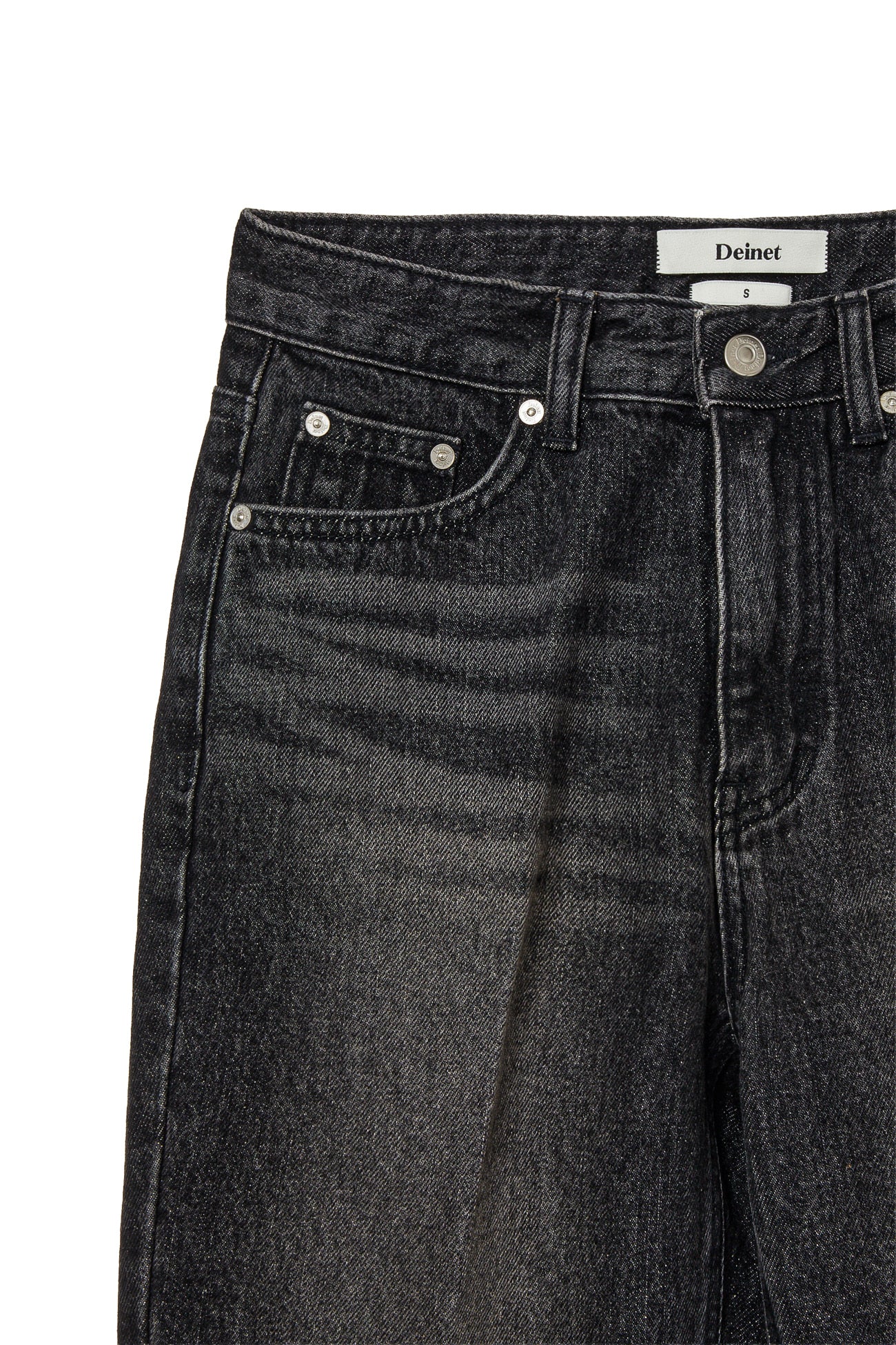 Deinet - Slim Semi Bootcut Denim (Black) product image 4 | TRAB K-Fashion Australia