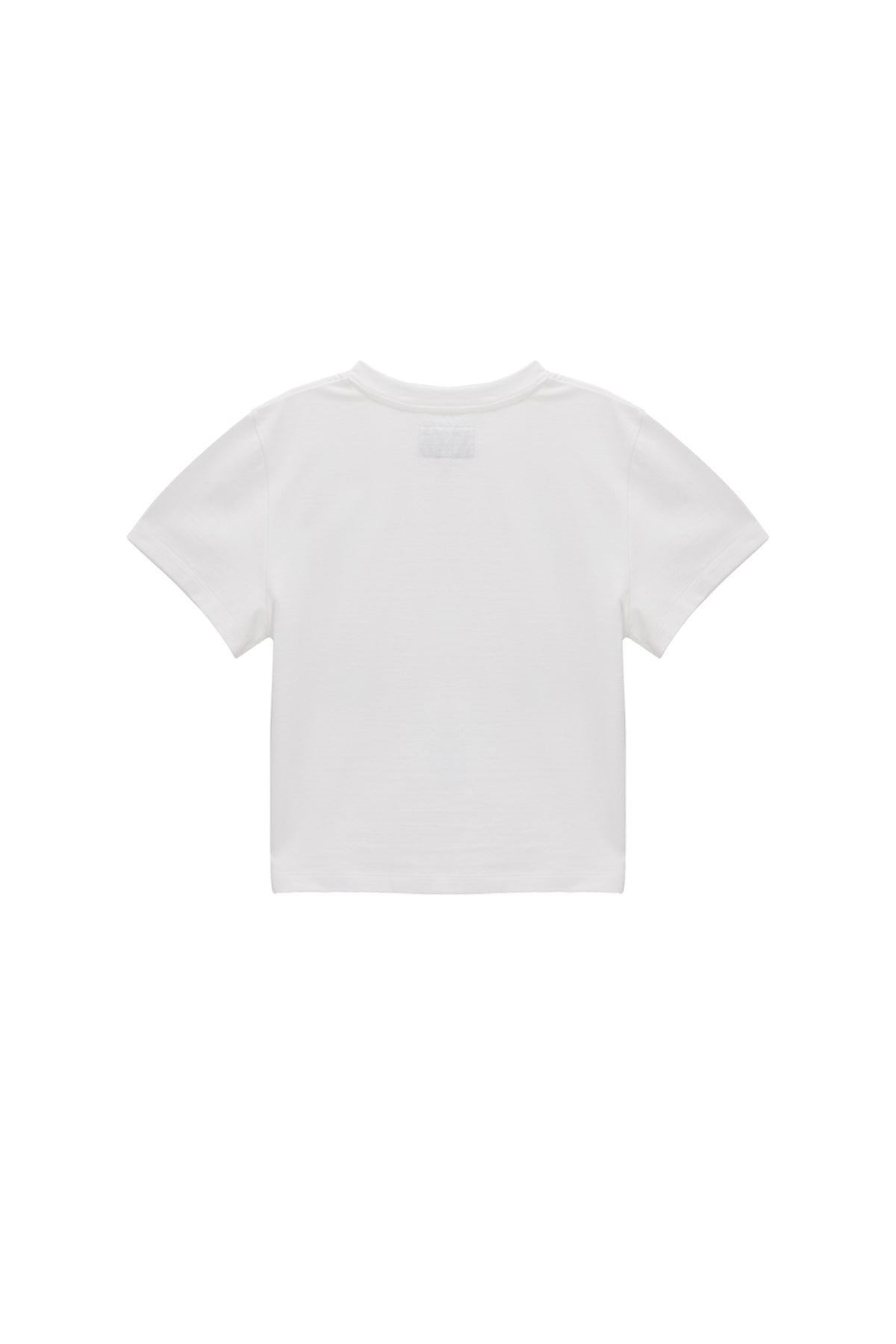 Matin Kim - Blurred Logo Crop Top (White) product image 5 | TRAB K-Fashion Australia