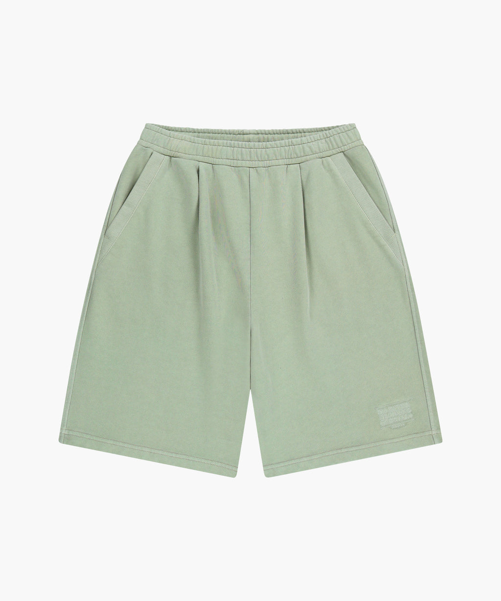 Marithe & Francois Girbaud - Outline Classic Logo Dyeing Bermuda Sweat Shorts (Mint) product image 5 | TRAB K-Fashion Australia