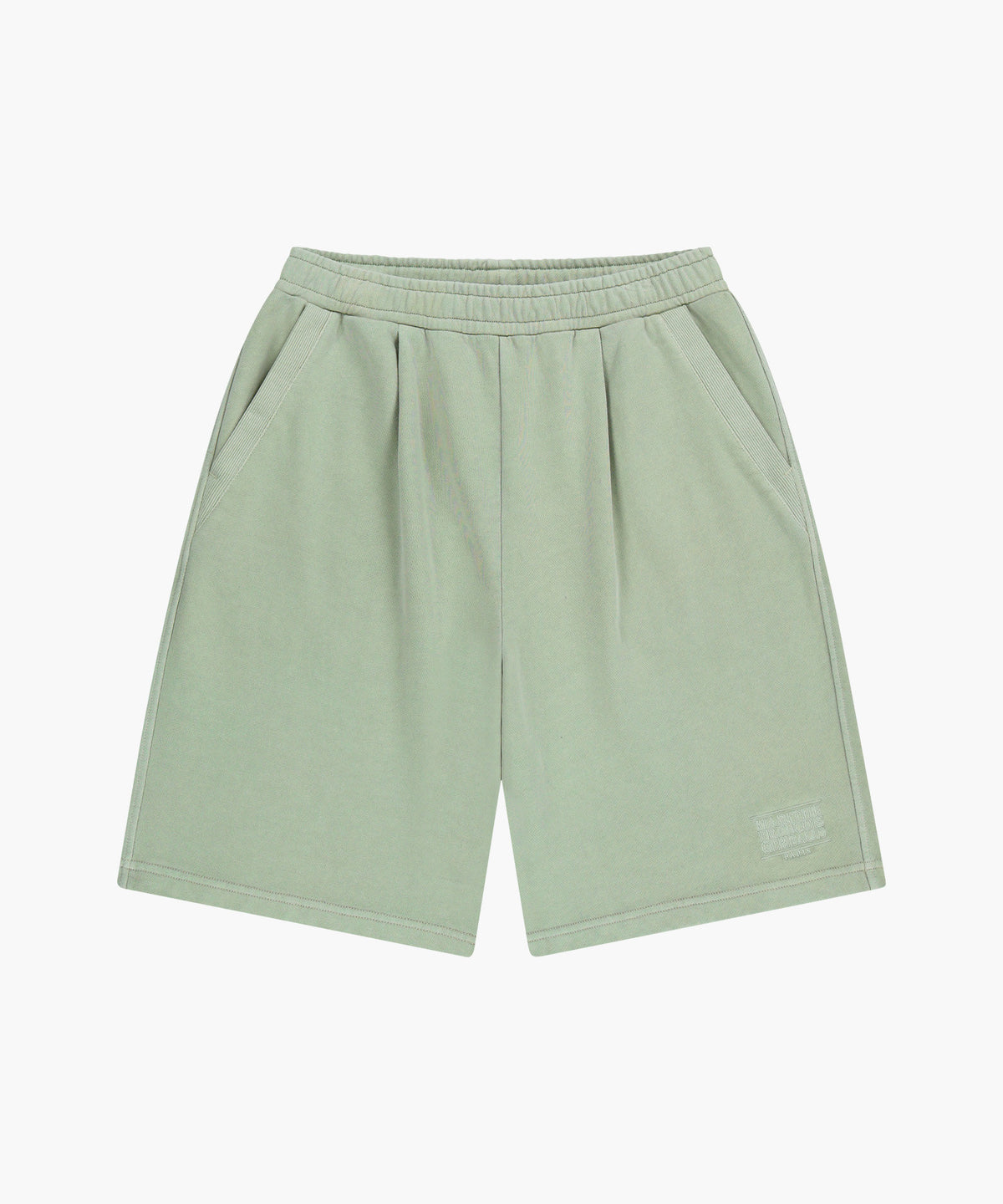 Marithe & Francois Girbaud - Outline Classic Logo Dyeing Bermuda Sweat Shorts (Mint) product image 5 | TRAB K-Fashion Australia