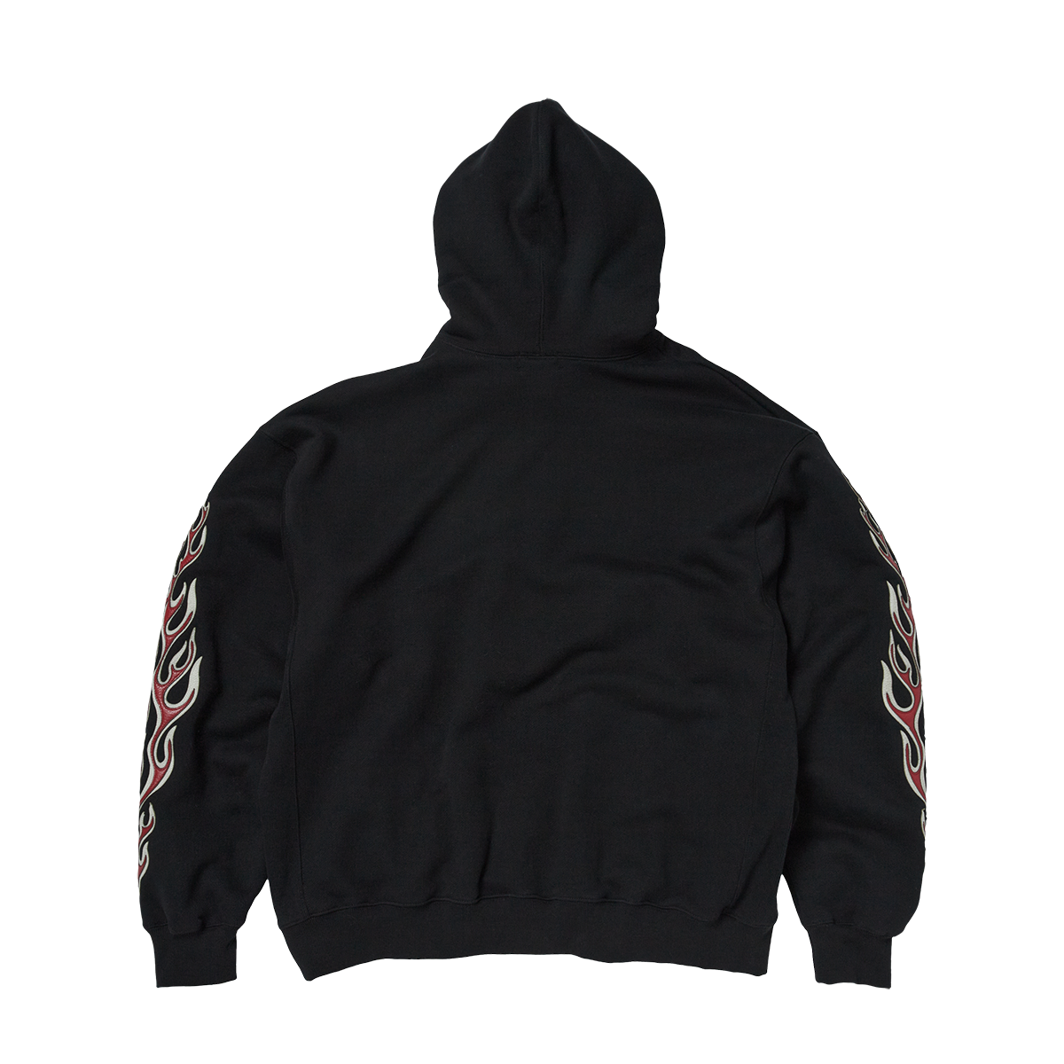 Thug Club - Leather Flame Hoodie (Black) product image 2 | TRAB K-Fashion Australia