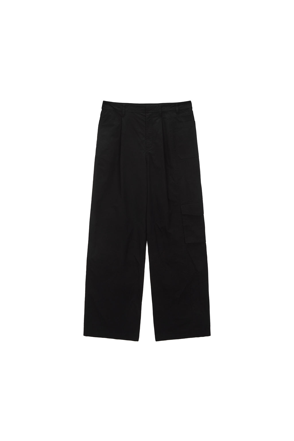 Matin Kim - Asymmetric Chino Trouser (Black) product image 1 | TRAB K-Fashion Australia