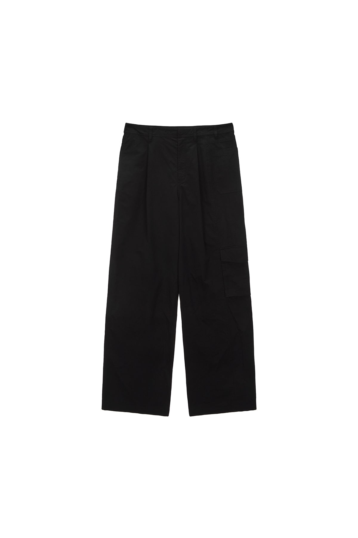 Matin Kim - Asymmetric Chino Trouser (Black) product image 1 | TRAB K-Fashion Australia