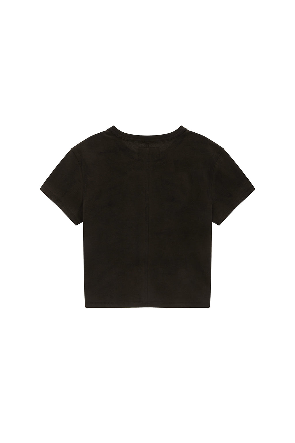 Matin Kim - Stencil Printing Logo Crop Top (Brown) product image 2 | TRAB K-Fashion Australia