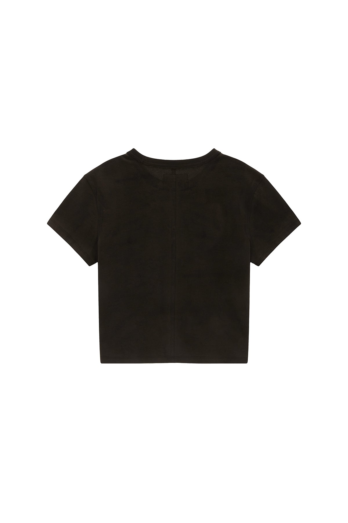 Matin Kim - Stencil Printing Logo Crop Top (Brown) product image 2 | TRAB K-Fashion Australia