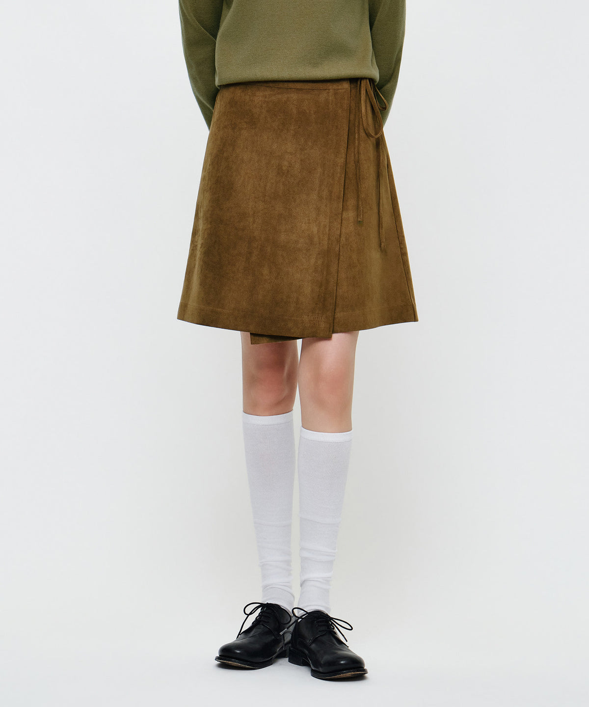 Marithe & Francois Girbaud - Suede Wrap Skirt (Camel) product image 1 | TRAB K-Fashion Australia