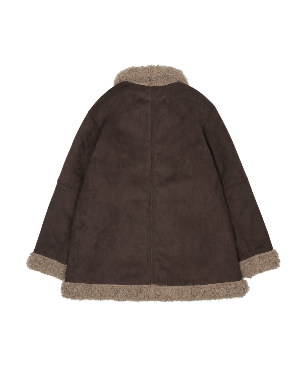 Coyseio - Hairy Suede Mustang Jacket (Brown) product image 15 | TRAB K-Fashion Australia