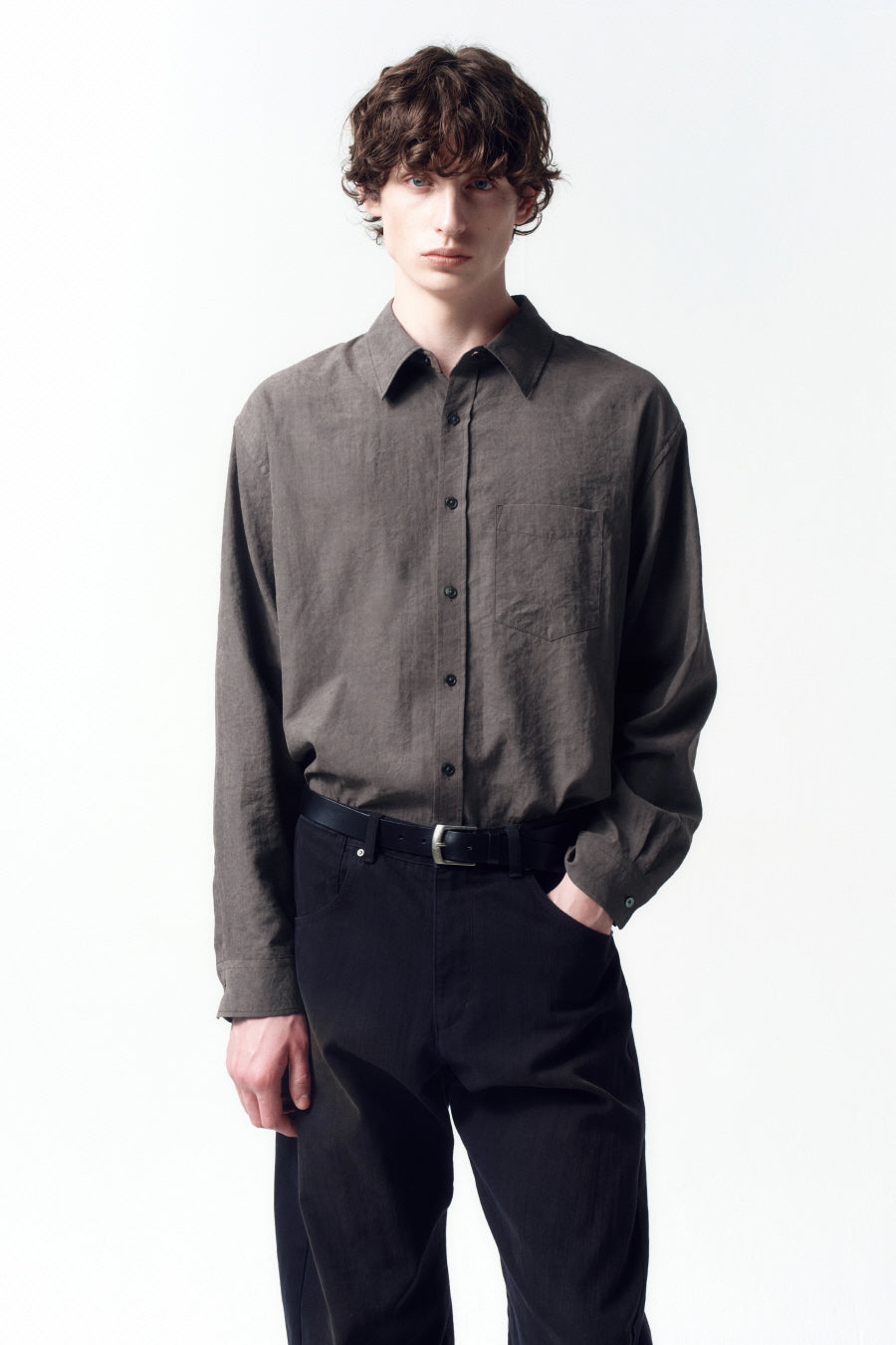 Insilence - Drape Dove Shirt (Mocha Brown) product image 5 | TRAB K-Fashion Australia