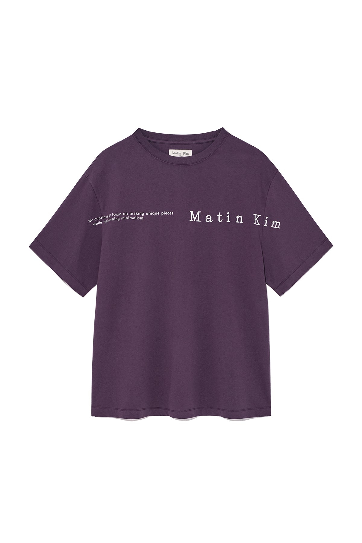 Matin Kim - Half Text Logo Top (Black) product image 15 | TRAB K-Fashion Australia