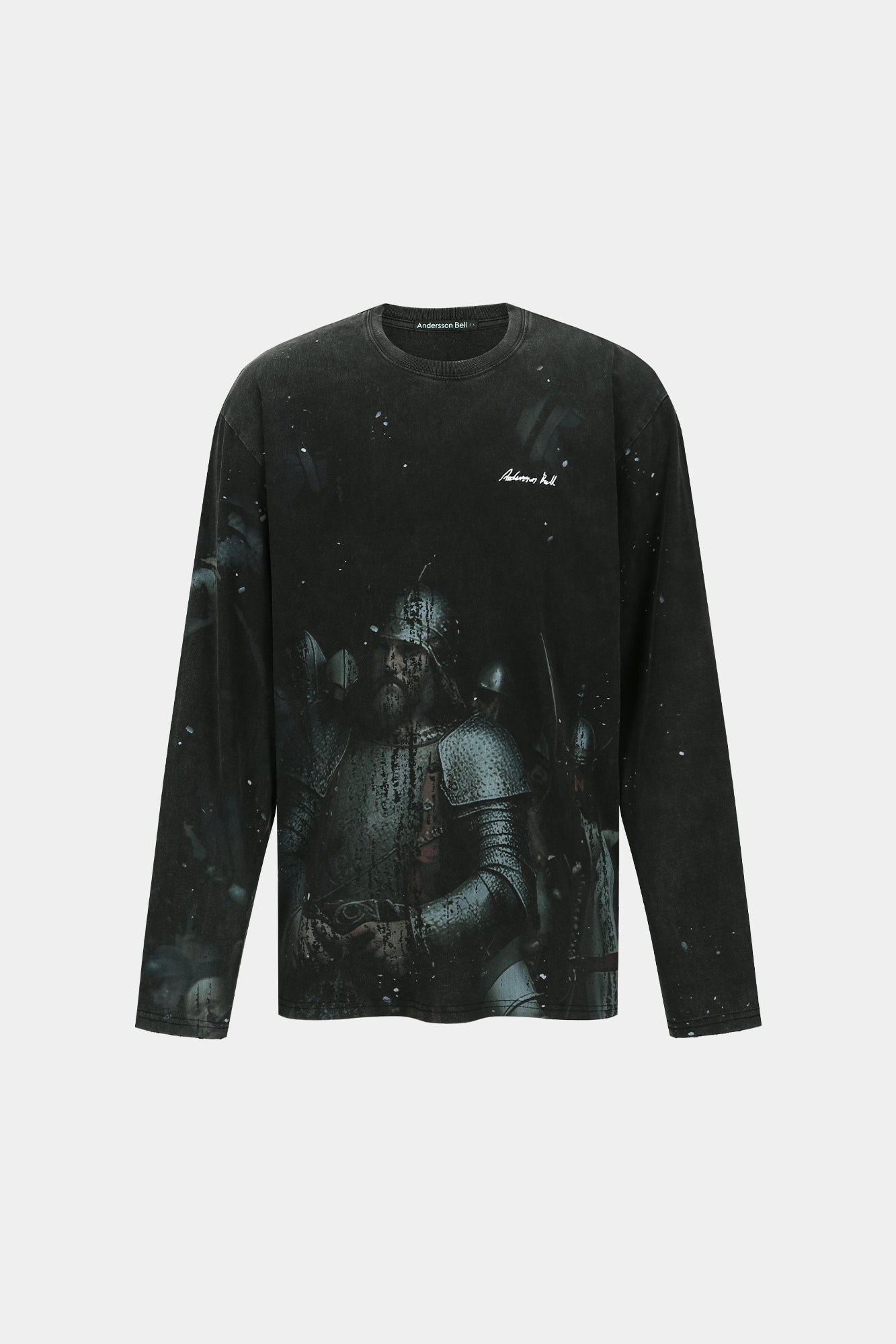 Andersson Bell - Unisex Knight Printed Long Sleeve T-Shirt (Charcoal) product image 6 | TRAB K-Fashion Australia