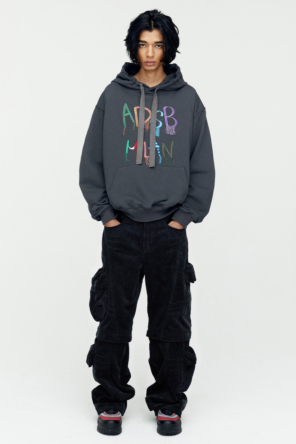 Andersson Bell - Milano Corduroy Cargo Pants (Black) product image 4 | TRAB K-Fashion Australia