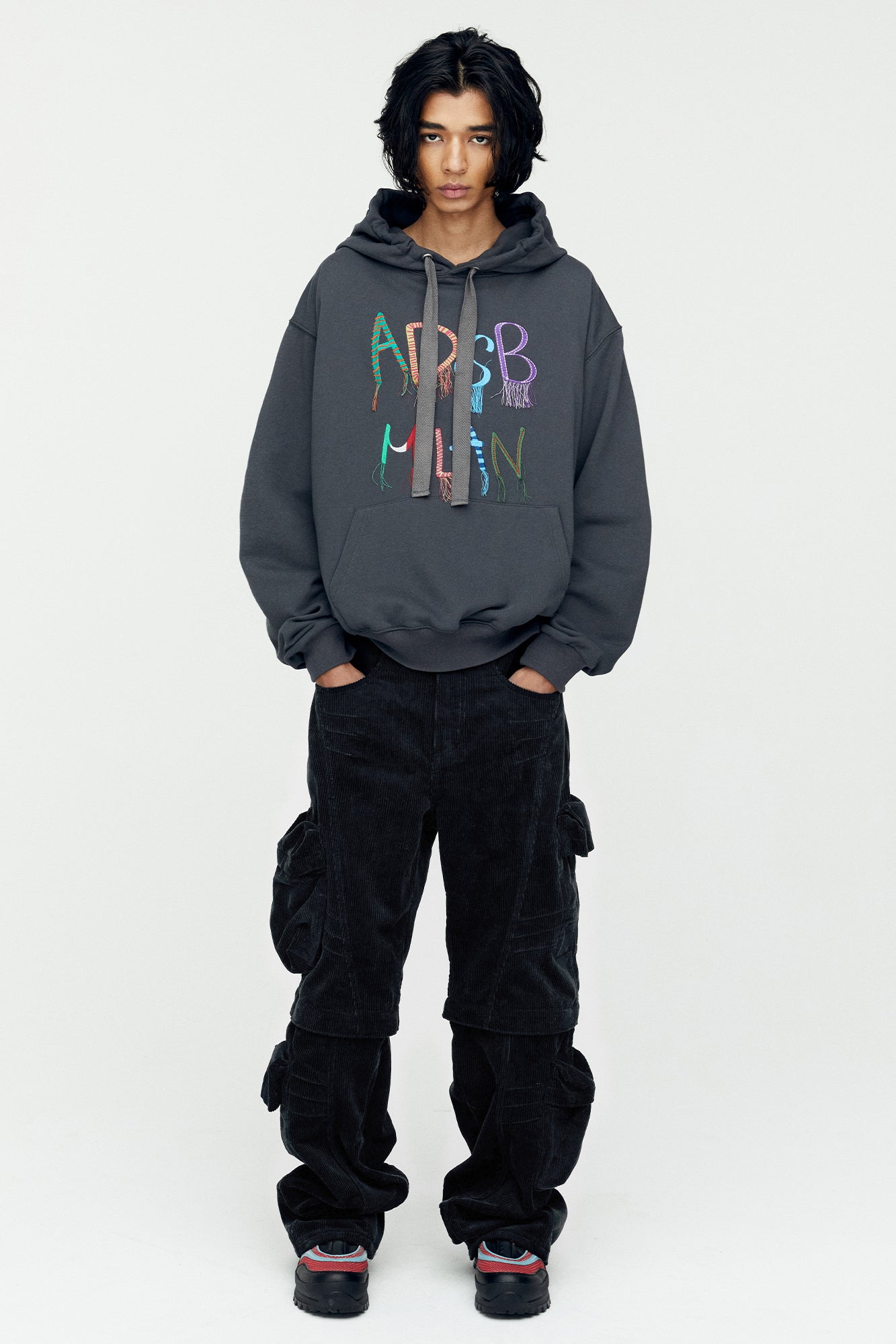 Andersson Bell - Milano Corduroy Cargo Pants (Black) product image 4 | TRAB K-Fashion Australia