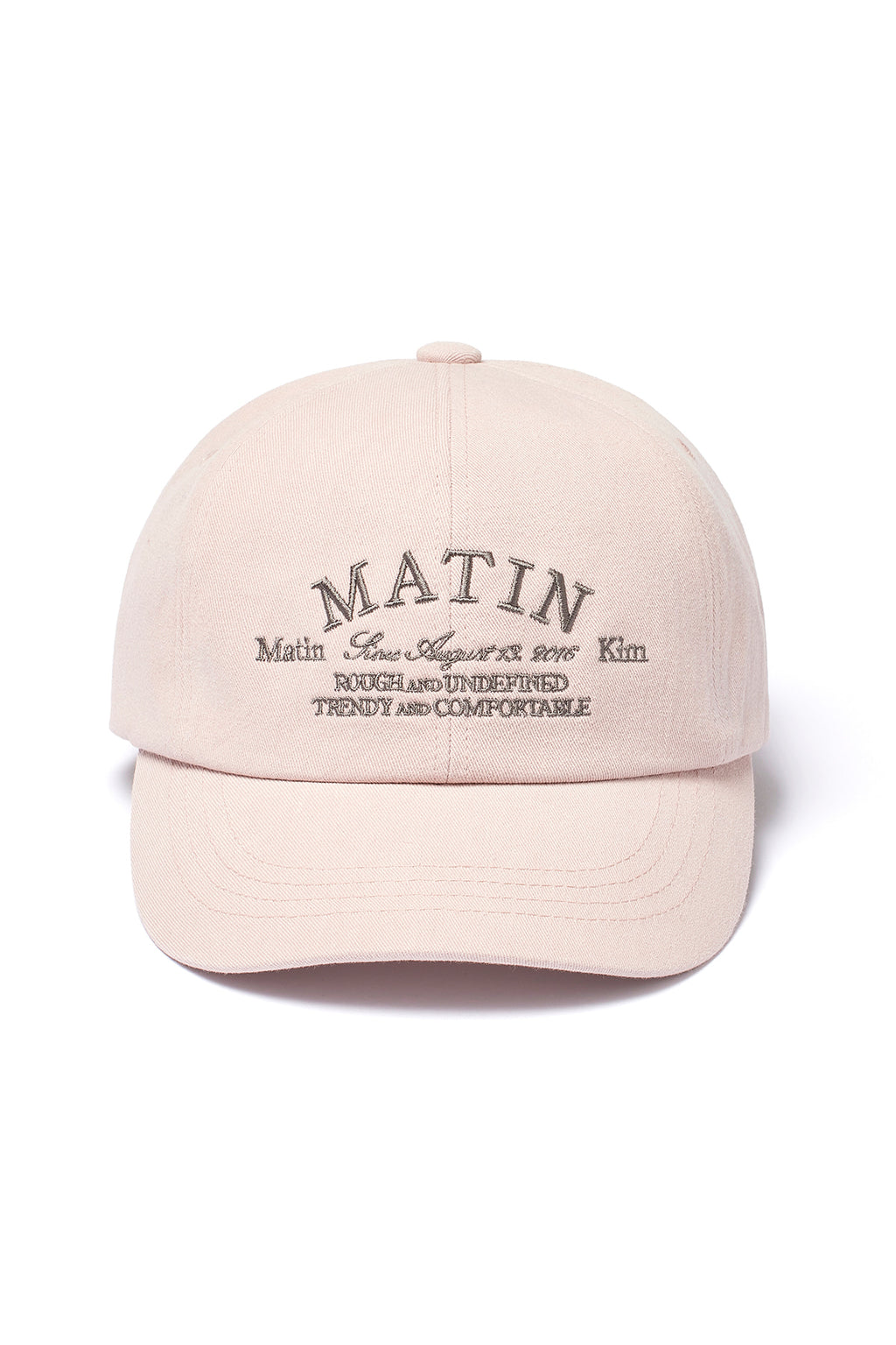 Matin Kim - Lettering Flat Brim Cap (Pink) product image 1 | TRAB K-Fashion Australia