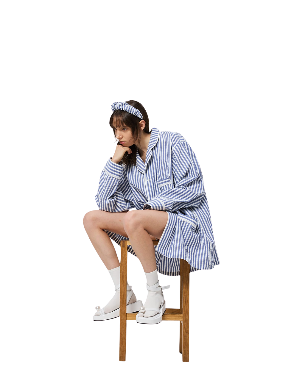 Kimhe Kim - Pajama Jacket (Blue) product image 7 | TRAB K-Fashion Australia