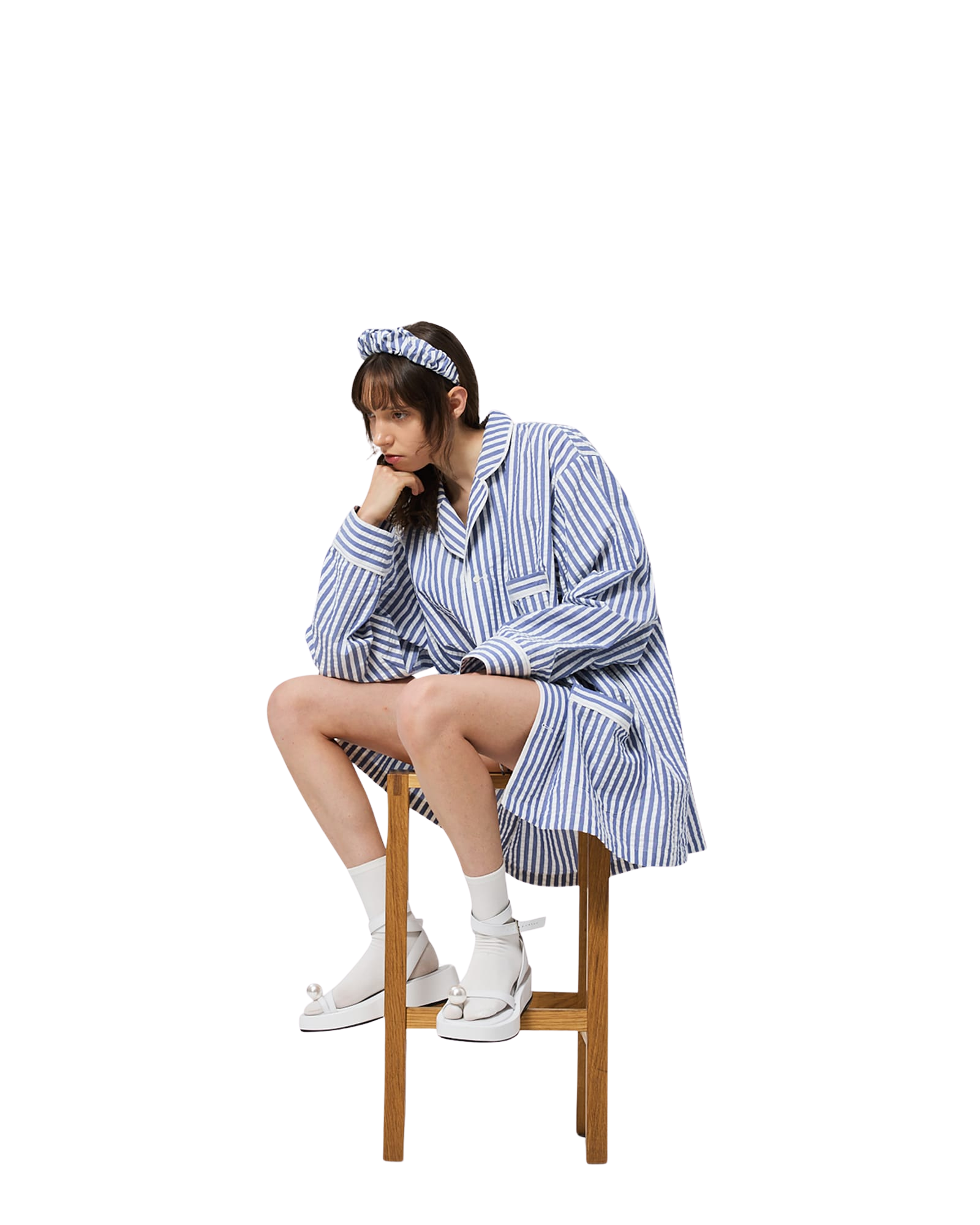Kimhe Kim - Pajama Jacket (Blue) product image 7 | TRAB K-Fashion Australia