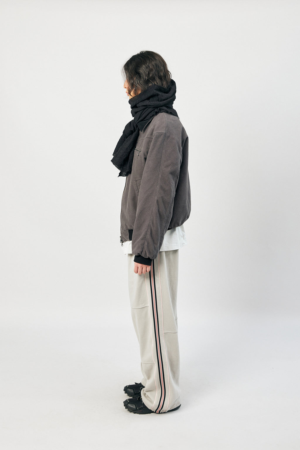 Hatchingroom - Wide Track Sweat Pants (Grey) product image 4 | TRAB K-Fashion Australia
