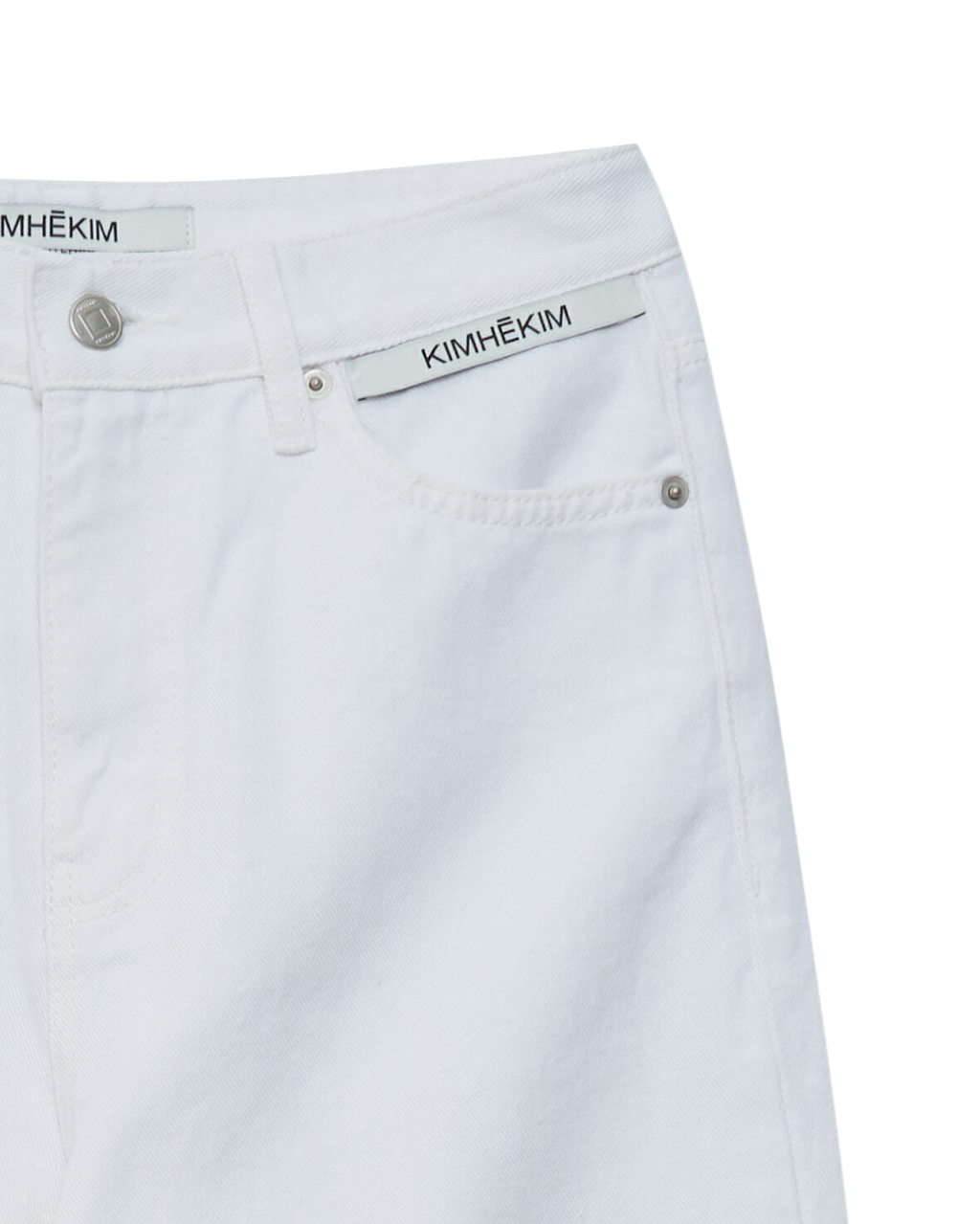 Kimhe Kim - Label Wide Denim (White) product image 8 | TRAB K-Fashion Australia