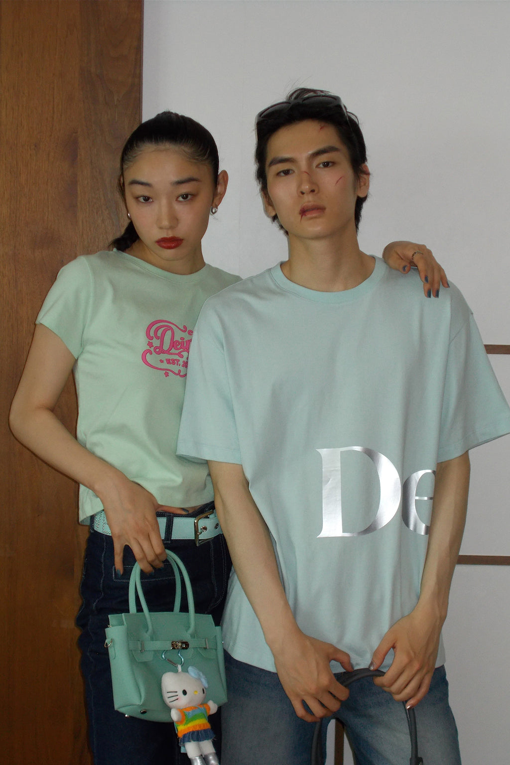 Deinet - Pop Color T-Shirt (Mint) product image 1 | TRAB K-Fashion Australia
