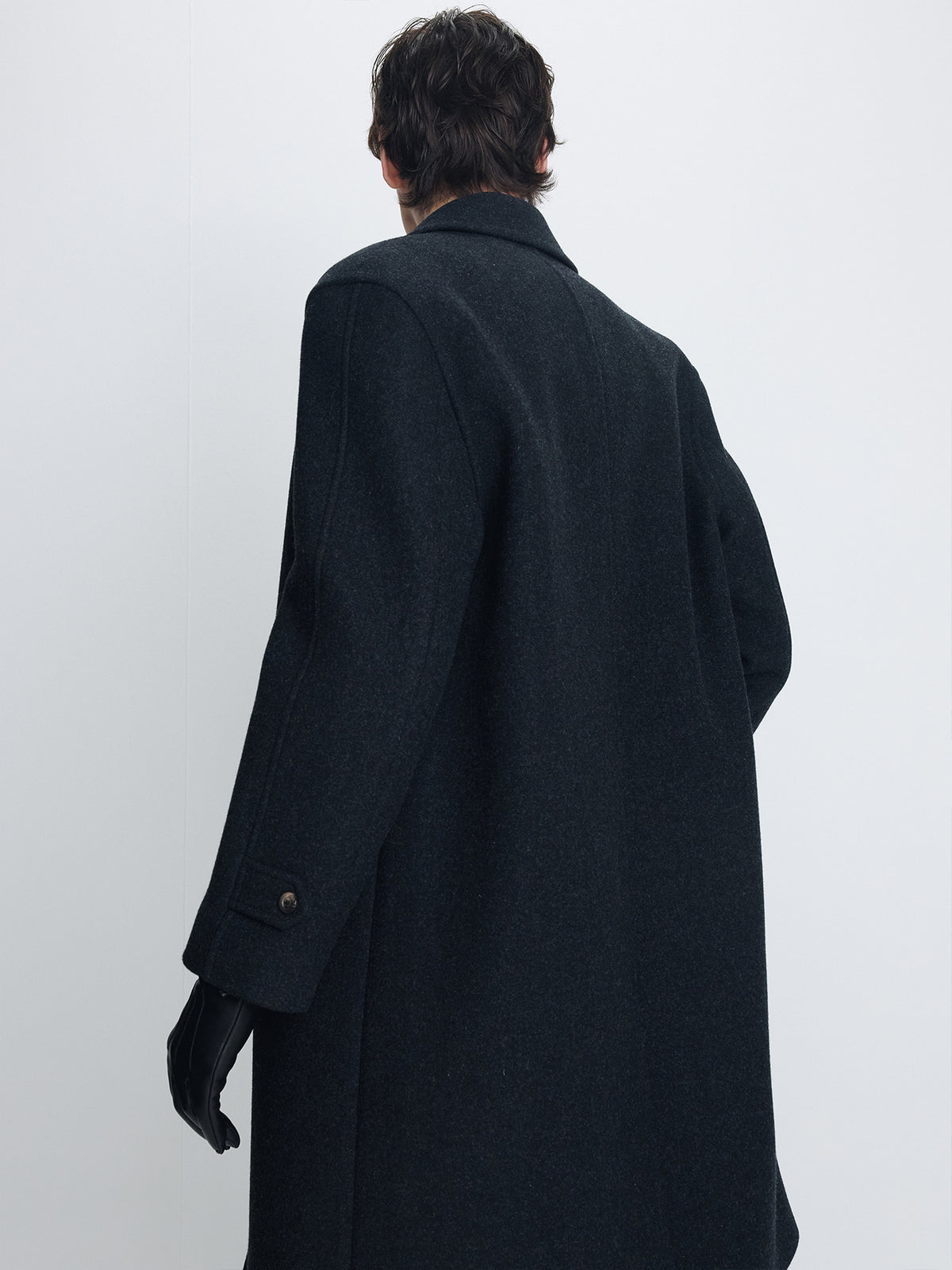 Tonywack - Felted Wool Tailored Coat (Charcoal) product image 5 | TRAB K-Fashion Australia