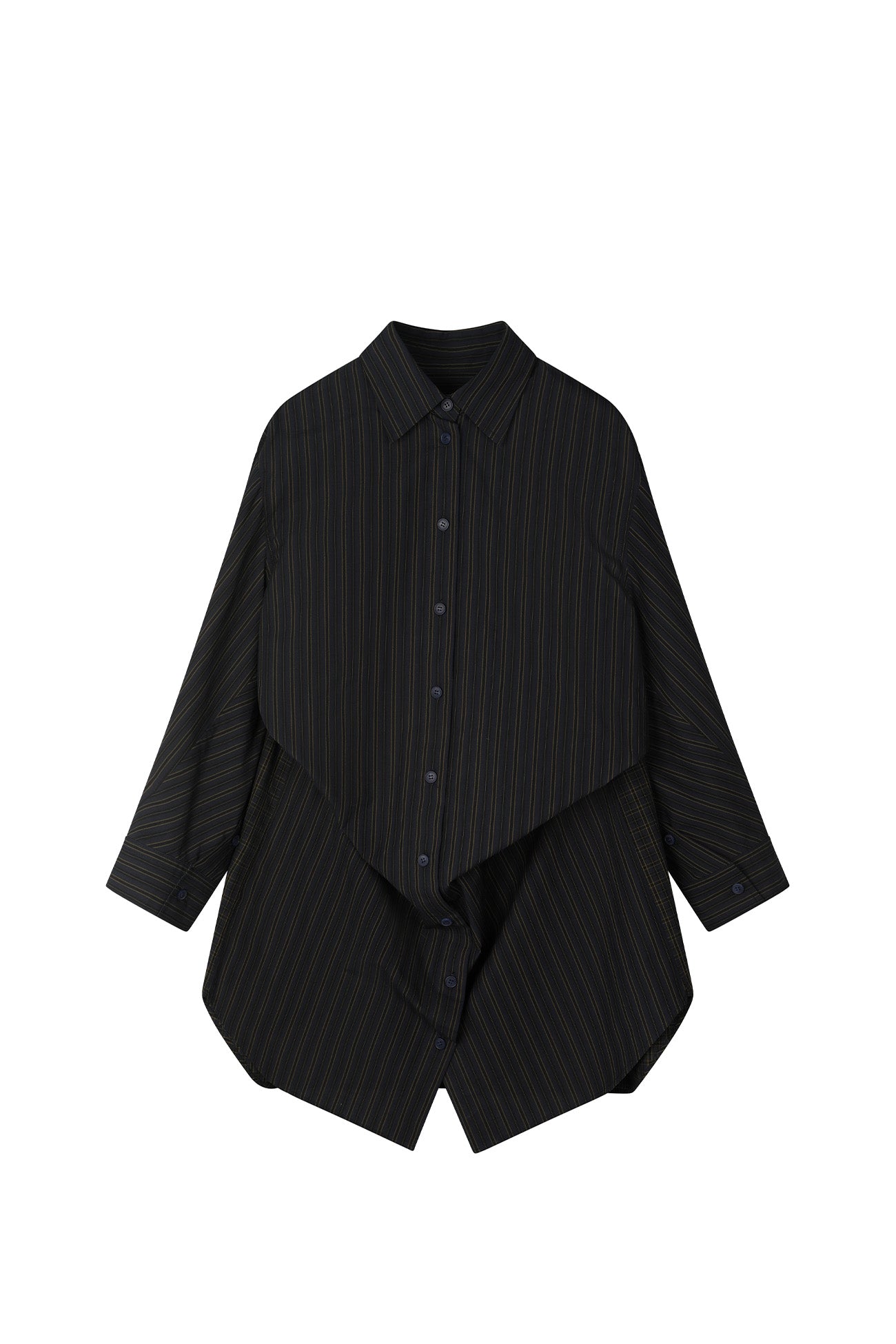 Deinet - Dual Pattern Structured Shirts (Navy) product image 7 | TRAB K-Fashion Australia
