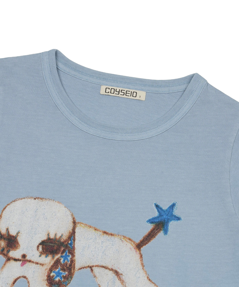 Coyseio - Vintage Puppy T-Shirt Cloud (Blue) product image 12 | TRAB K-Fashion Australia