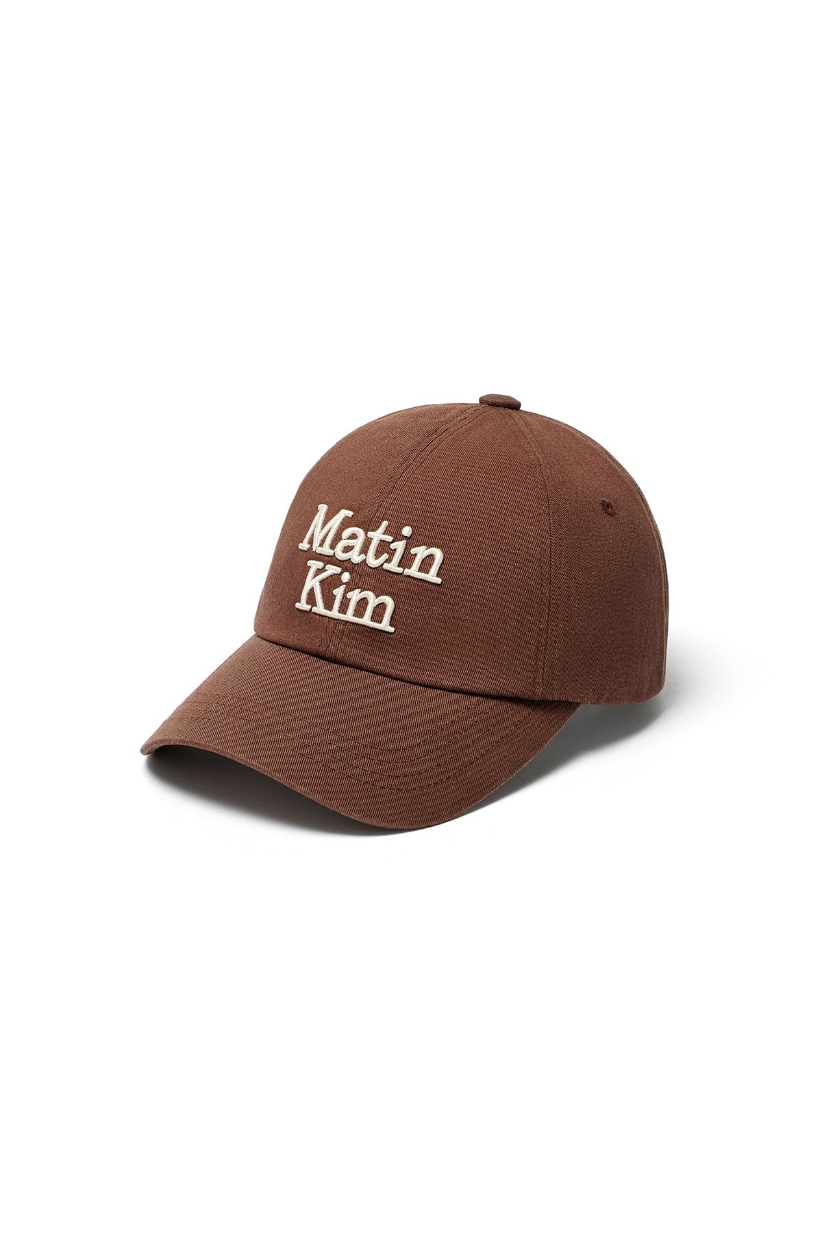 Matin Kim - Matin Volume Logo Ball Cap (Brown) product image 3 | TRAB K-Fashion Australia