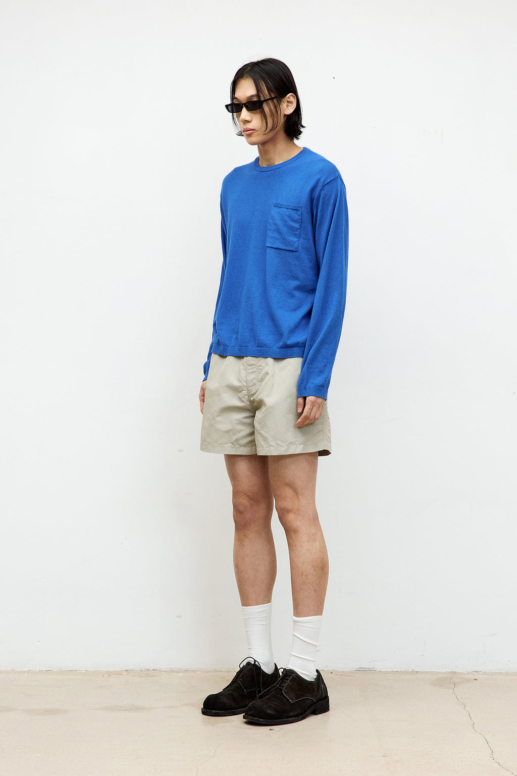 Coor - Light Cashmere-Blend Crewneck Sweater (Marine Blue) product image 3 | TRAB K-Fashion Australia