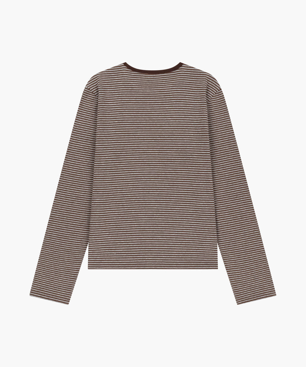 Marithe & Francois Girbaud - Stripe Long Sleeve Tee (Dark Brown) product image 6 | TRAB K-Fashion Australia