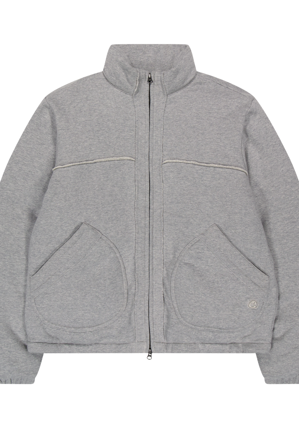 Coyseio - Cozy Sweat Down Jacket (Melange Grey) product image 2 | TRAB K-Fashion Australia