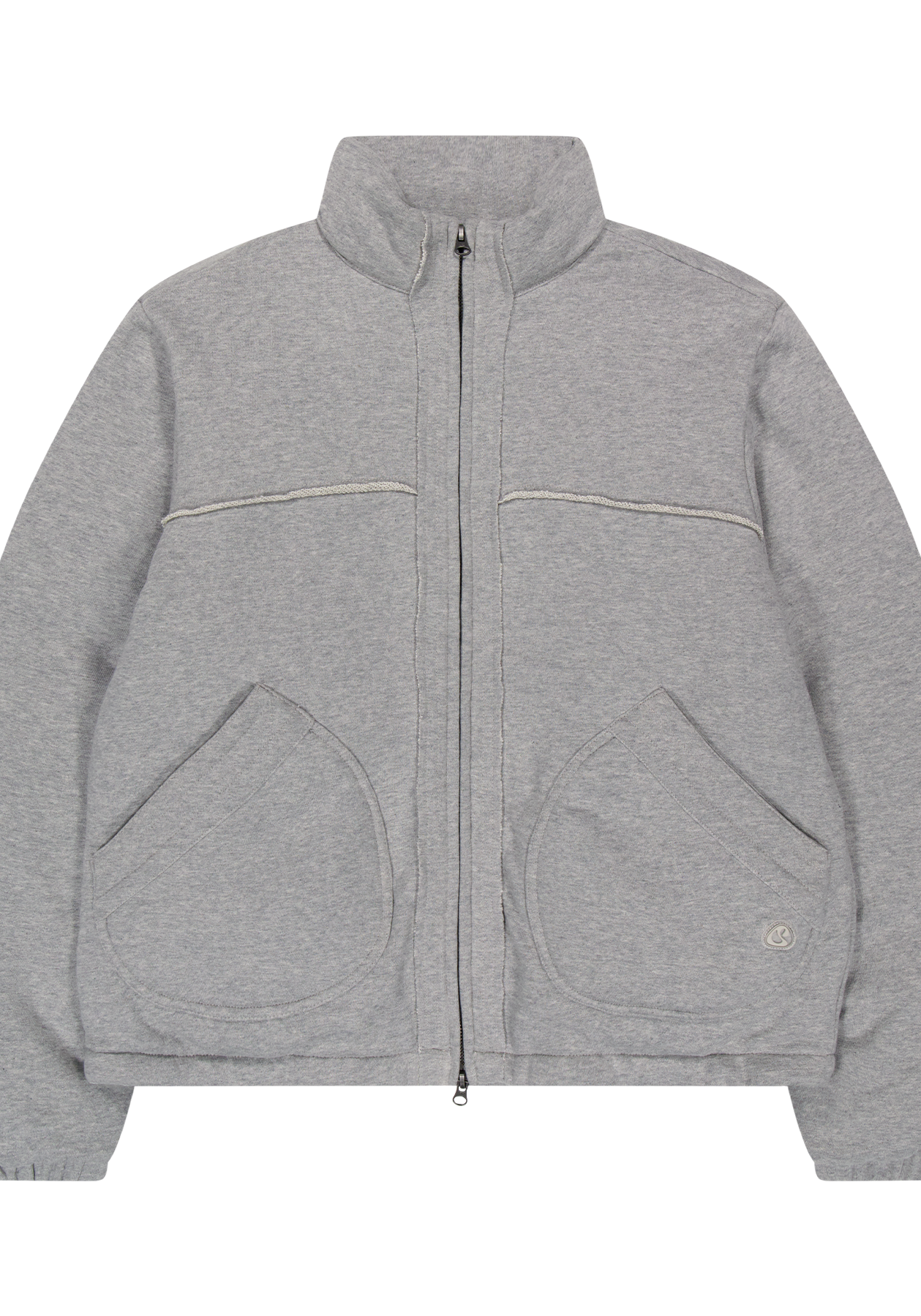 Coyseio - Cozy Sweat Down Jacket (Melange Grey) product image 2 | TRAB K-Fashion Australia