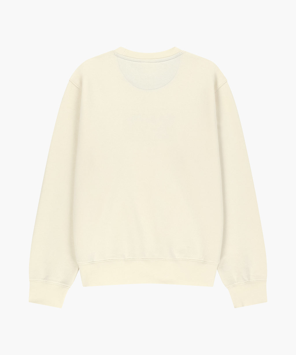 Marithe & Francois Girbaud - Classic Logo Check Applique Sweatshirt (Ivory) product image 6 | TRAB K-Fashion Australia