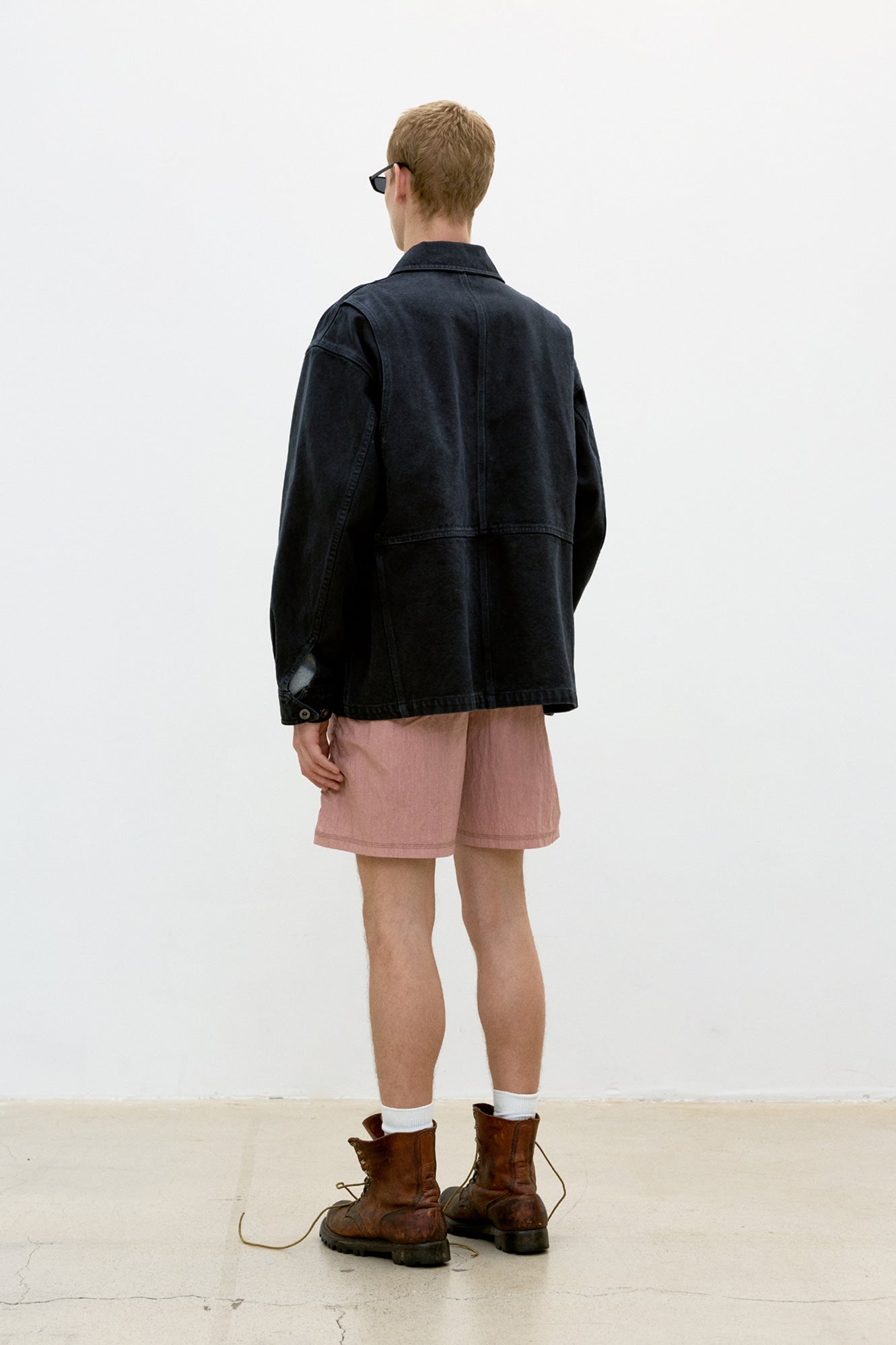 Coor - Over Dyed Coverall Jacket (Washed Charcoal) product image 4 | TRAB K-Fashion Australia