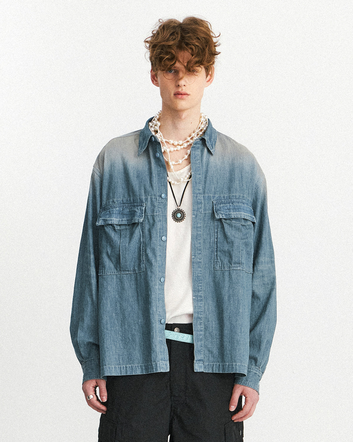 Eastlogue - Army Field Shirts (Vintage Denim) product image 2 | TRAB K-Fashion Australia