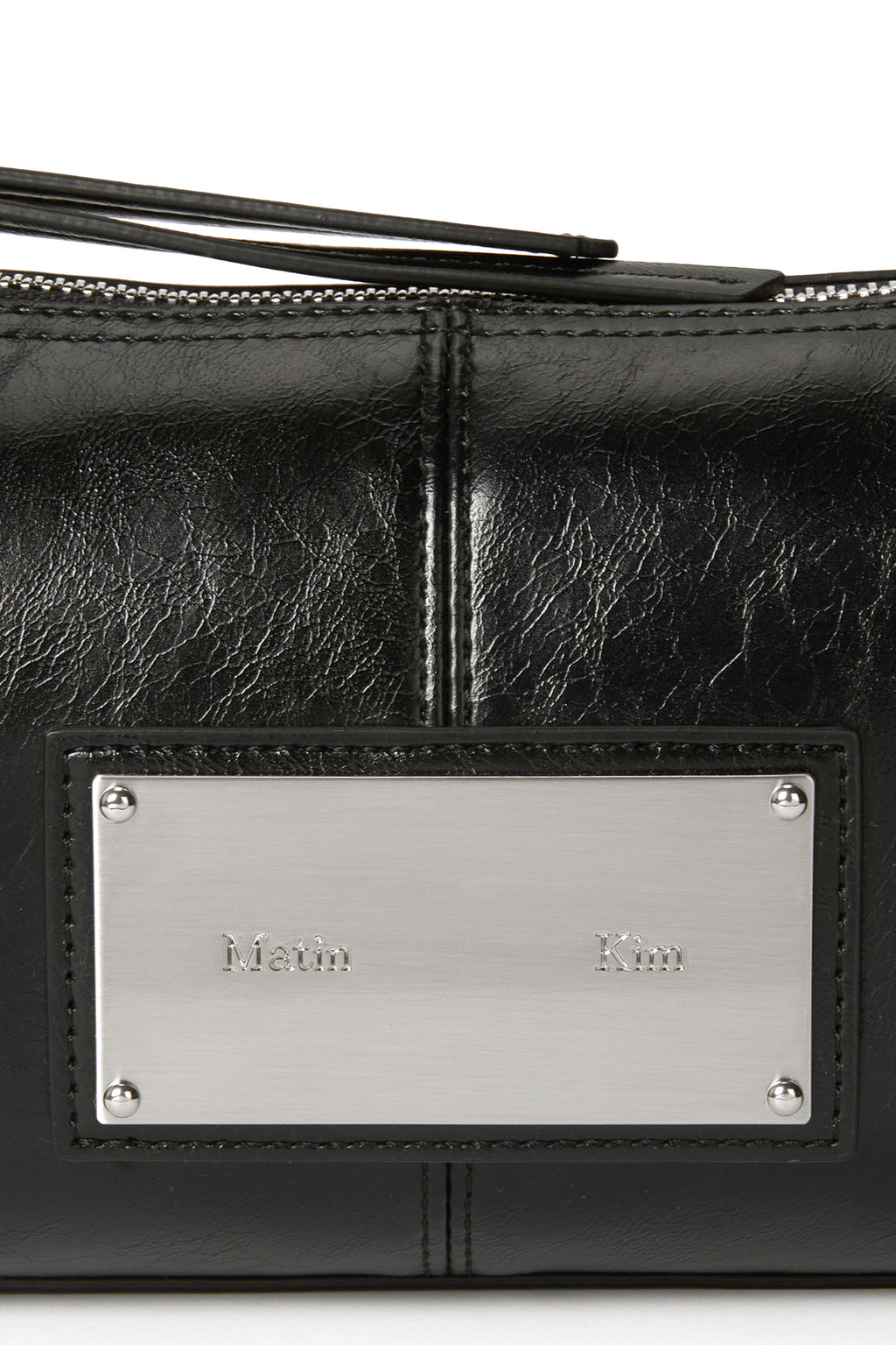 Matin Kim - Buckle Strap Two Way Mini Bag (Black) product image 3 | TRAB K-Fashion Australia