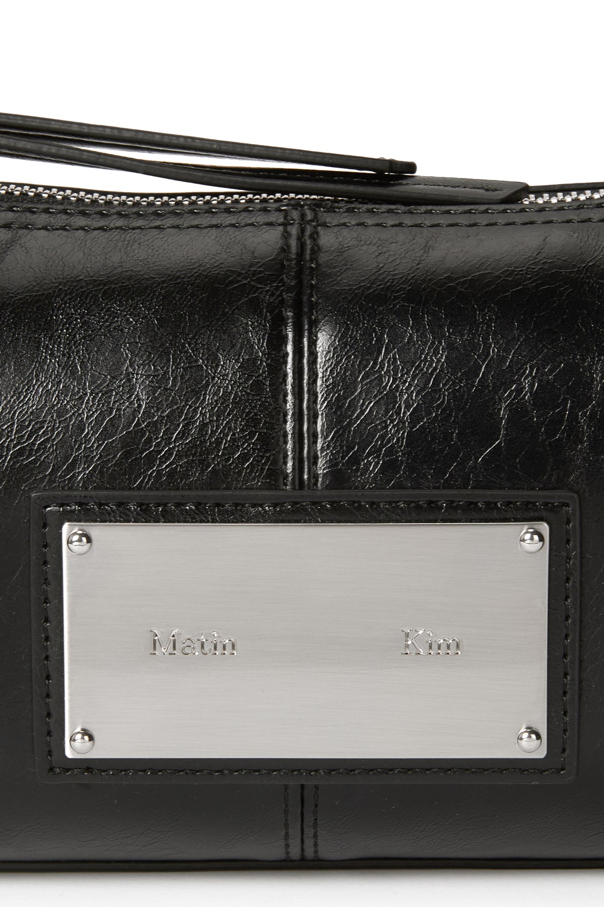 Matin Kim - Buckle Strap Two Way Mini Bag (Black) product image 3 | TRAB K-Fashion Australia