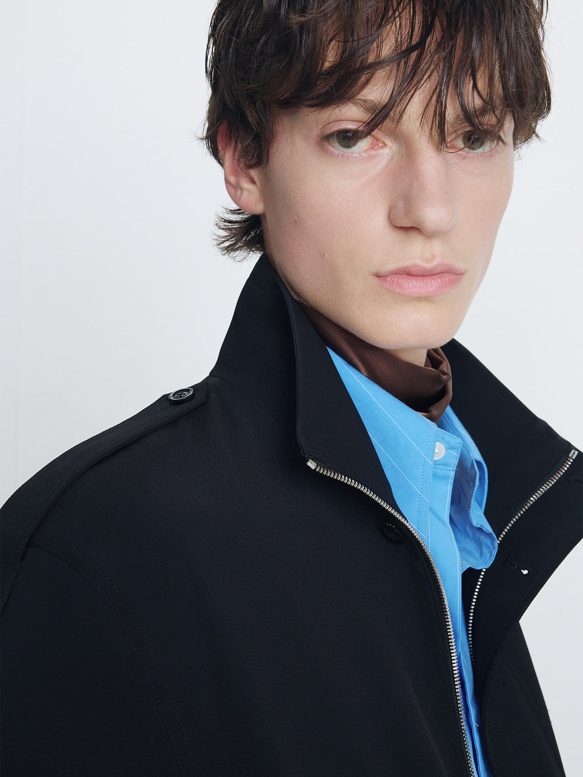 Tonywack - Stand Collar Epaulette Blouson (Black) product image 8 | TRAB K-Fashion Australia