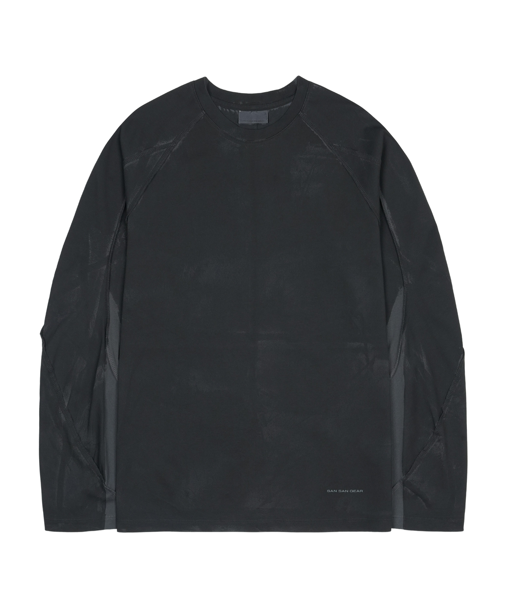 San San Gear - Contrast Long Sleeve (Charcoal) product image 1 | TRAB K-Fashion Australia