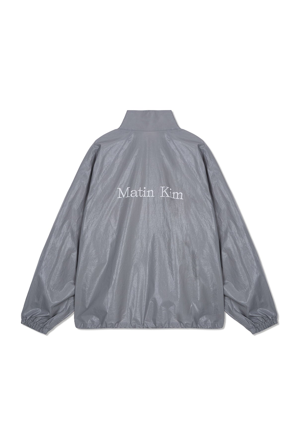 Matin Kim - Matin Kim Logo Coating Jumper (Dark Grey) | TRAB K-Fash